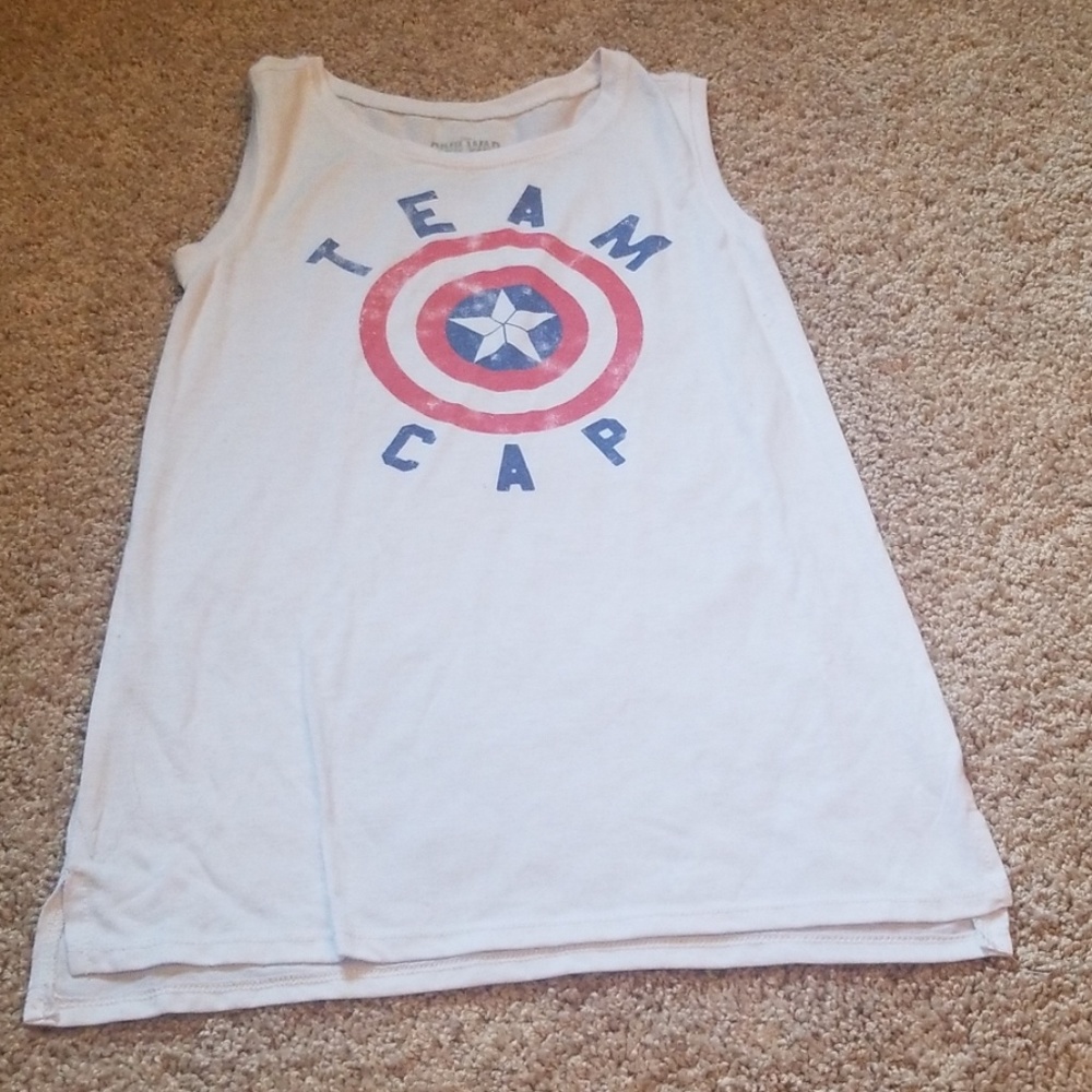 White never worn muscle tee